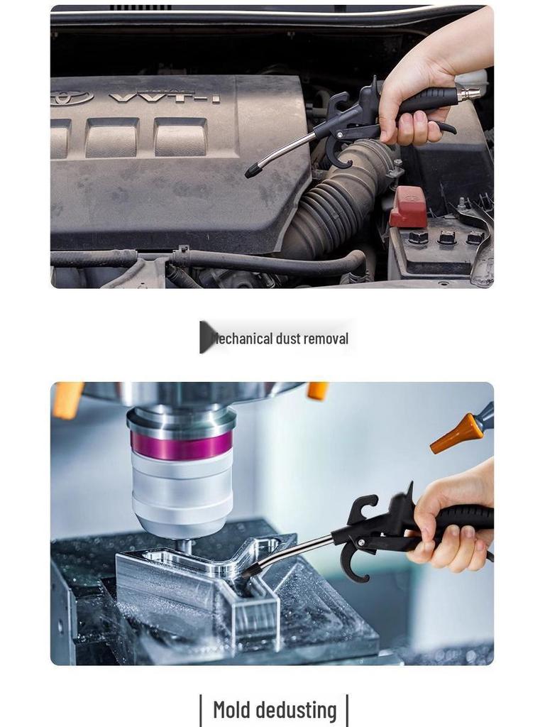 Heavy-Duty, Drop-Resistant High-Pressure Nylon Blow Gun for Auto Repair and Factory Cleaning