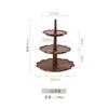 Wooden dessert coffee cake plate Japanese solid wood tray high appearance level lace household fruit plate for holiday