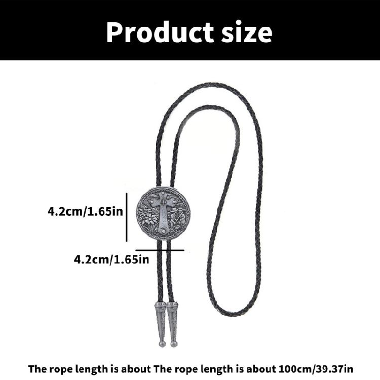 New Trendy Bolo Tie Dance Retros Necktie Western Necktie Adjustable Necktie for Any Wardrobe