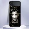 Johnny Hallyday Music Coque Phone Case For Samsung Galaxy Z Flip 6 5 4 3 5G Black Hard Cover ZFlip6 ZFlip5 ZFlip4 ZFlip3 Fundas