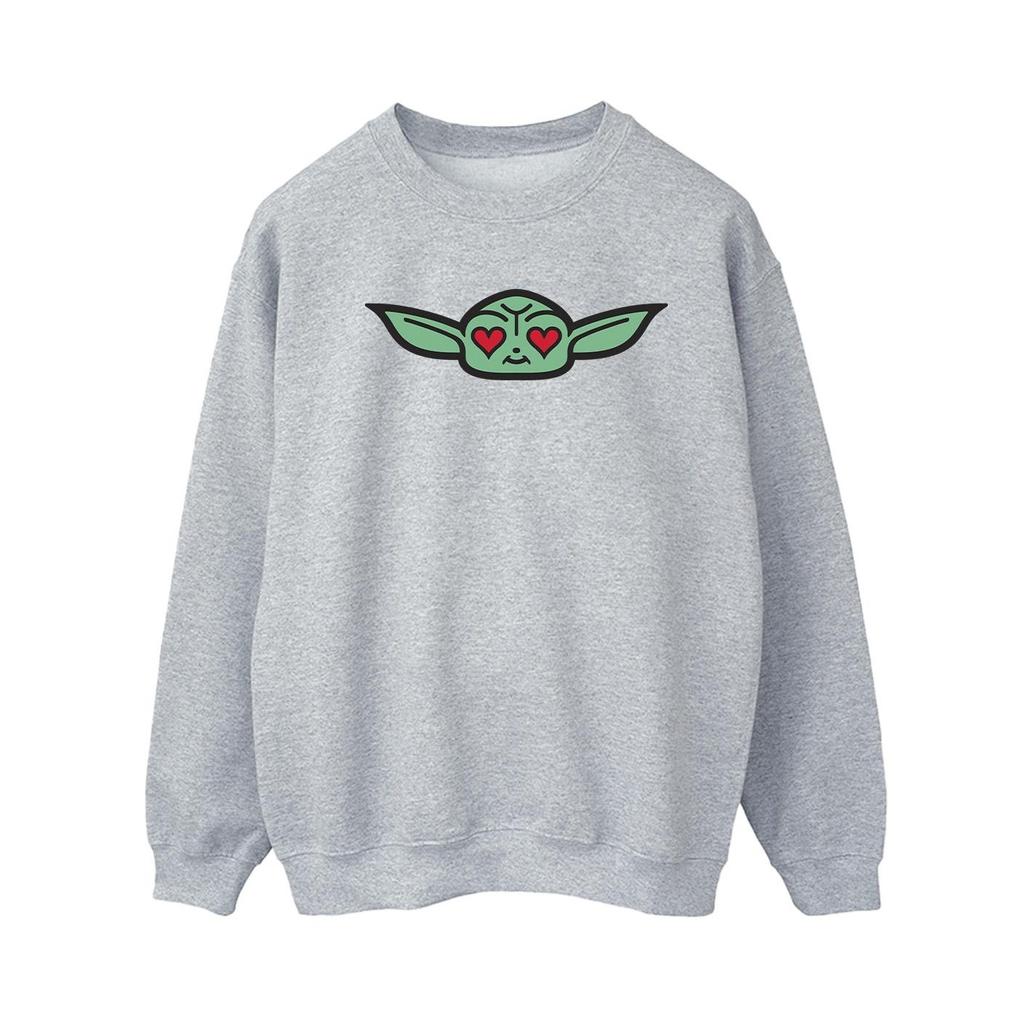 Star Wars Womens/Ladies The Mandalorian Grogu Heart Eyes Sweatshirt