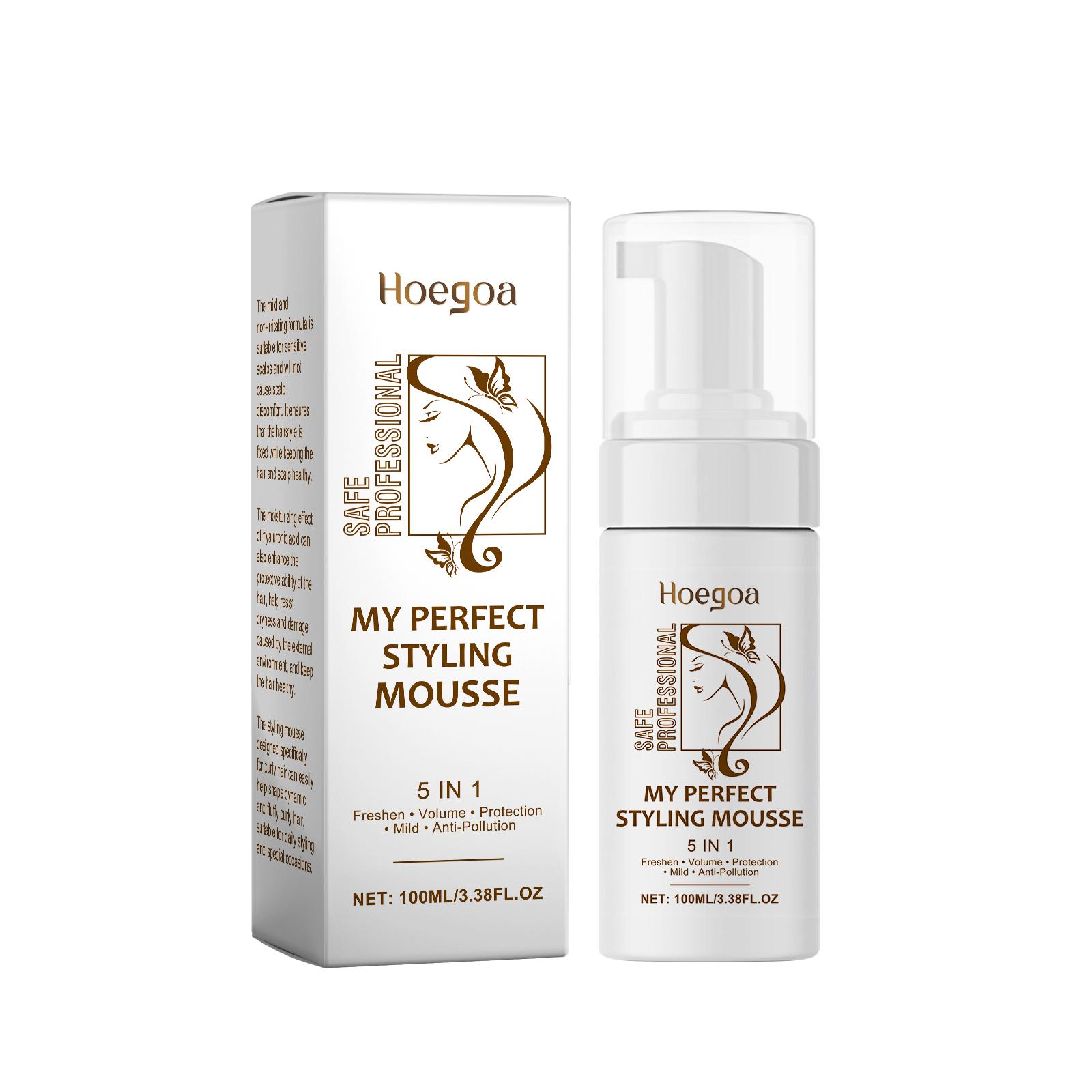 

Styling Mousse For Curly Hair - Hydrating Hair Foam With Flexible Hold, Lightweight Non-Sticky Formula For Defined Curls Volume 100ml