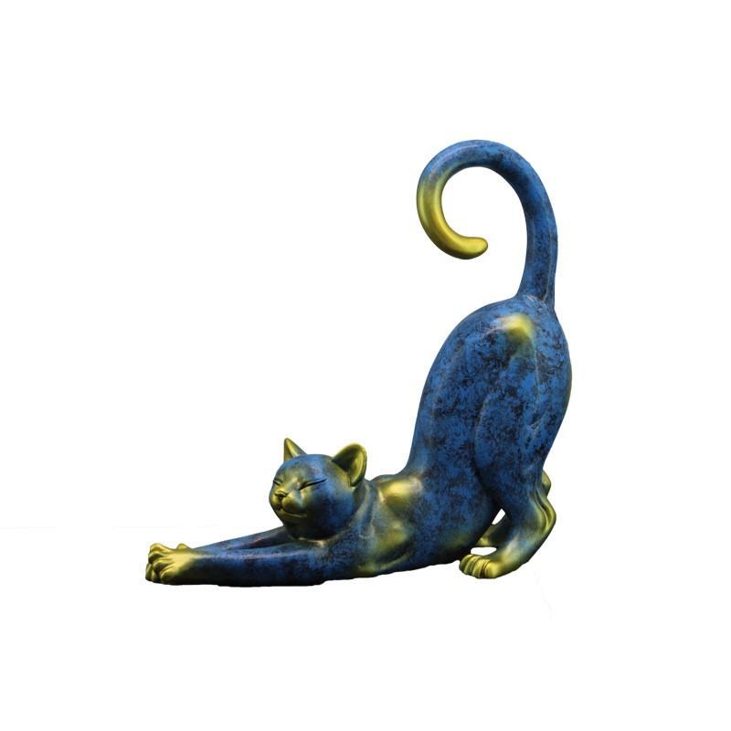 Creative Lazy Cat Figurines Modern Status Abstract Resin Crafts Room Home Decoration Wedding Gifts Cute Ornaments Art Decor