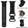 Ocean Silicone Strap for Apple Watch 49mm 45mm 41mm 44mm 40mm 42mm 38mm Breathable Bracelet Wristband Ultra  8 7 6 5 4 3 SE Band