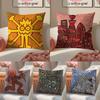 Famous Genius Graffiti Art Mr Doodle Pillow Case Double-Sided Plush Sofa Cushion Covers Organic Breathable Invisible Zipper