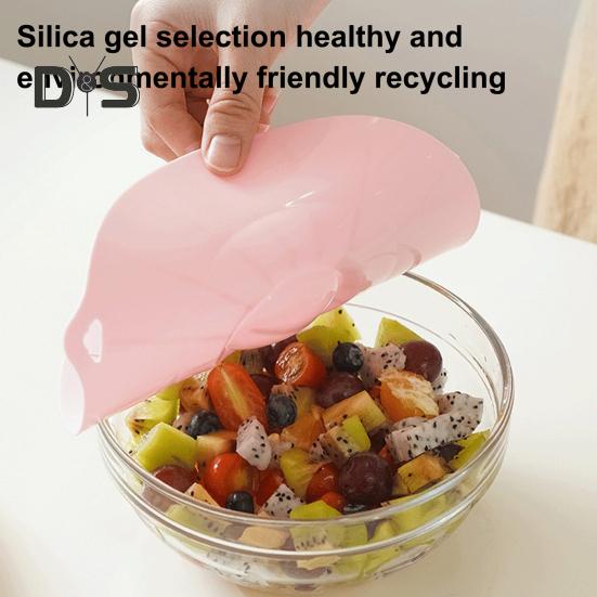 Set de 5 capace din silicon pentru boluri, oale, capace pentru alimente sigure pentru cuptorul cu microunde, capace etanșe pentru recipiente de diferite dimensiuni, cu găuri de agățare