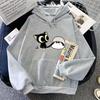 Luo Xiao Hei Cat Anime Printing Hoodies LuoXiaoHei Manga Cartoon Sweatshirts Kawaii Girls Women Clothing