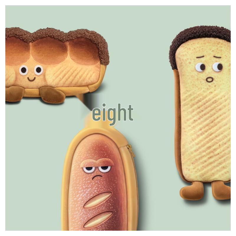 Quirky Cartoon Toast Cat Pen Case – Cute Japanese Stationery Gift