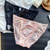 Ladies Spring and Summer Sexy Lovely Satin Mesh Line Underwear