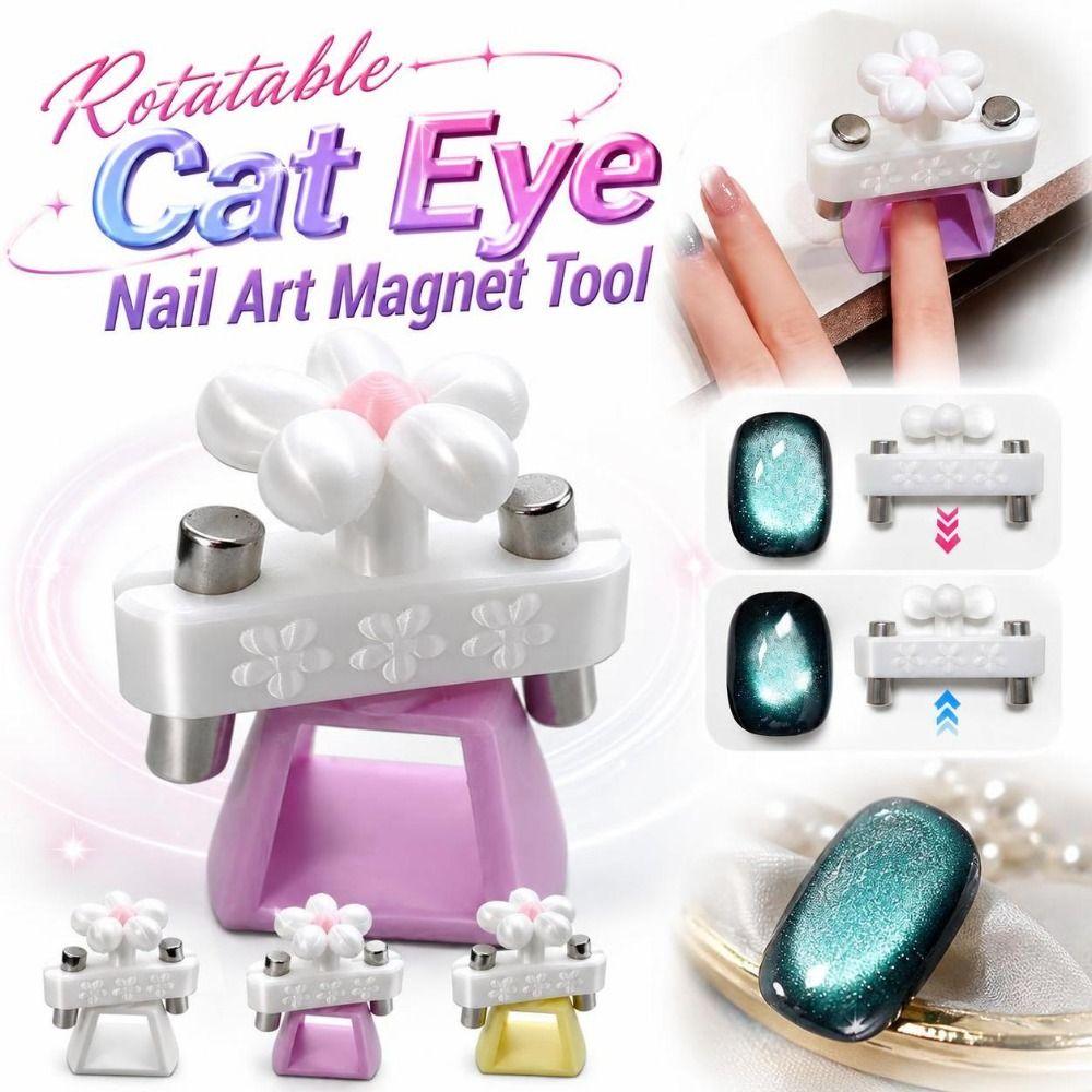 Rotatable Cat Eye Nail Magnet Portable Rotatable Nail Magnet Practical Nail Art Magnet Tool  DIY