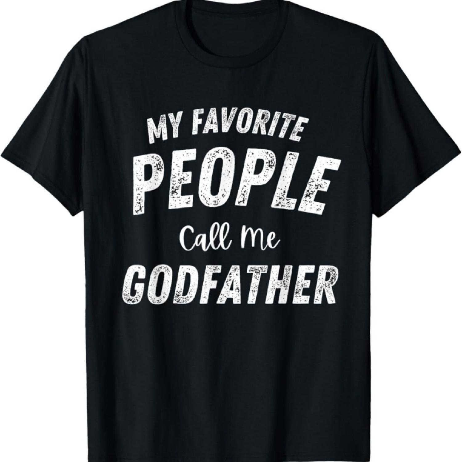 

My Favorite People Call Me Godfather Distressed T-Shirt XXXXXL чорний