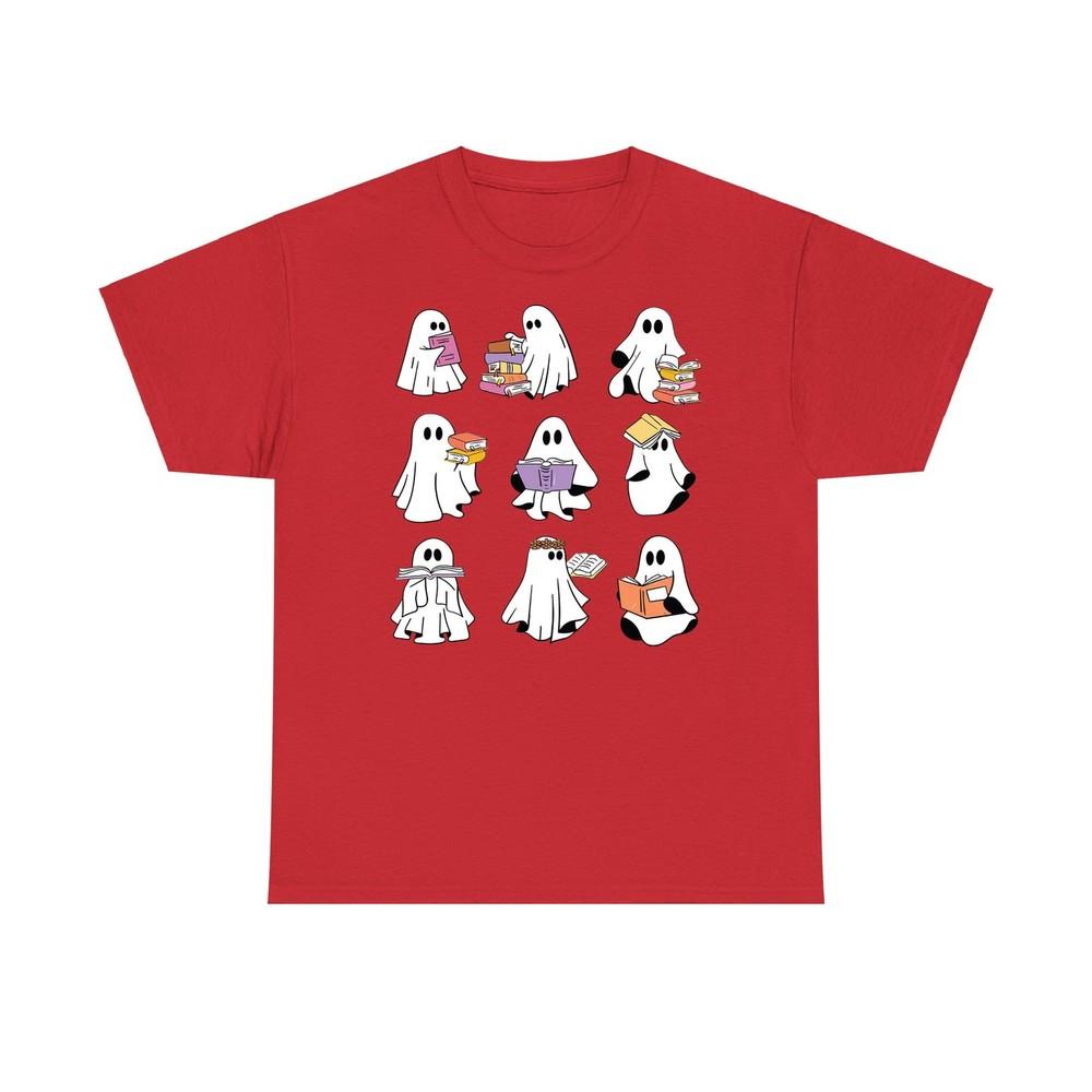 Ghost Reading Book T Shirt Dream Reader Haunting Tales Unisex Tee Top
