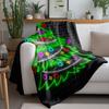 Tuniu Neon Christmas Blanket Flannel Throw Sofa Bed Room Decor Festive Gift Idea