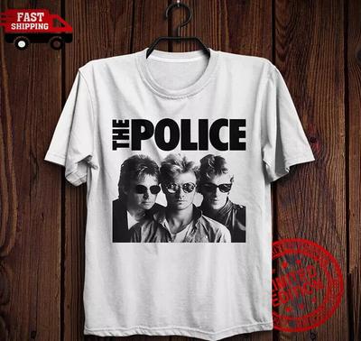 Camisetas para Hombre y Mujer la banda de Police Camiseta Sting, Andy Summers, Stewart Copeland Sincronicidad