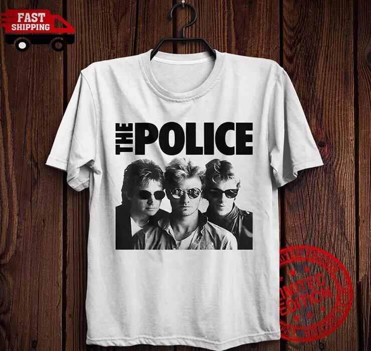 Men s and Women s T-shirts the Police band Tshirt Sting,Andy Summers,Stewart Copeland Synchronicity S