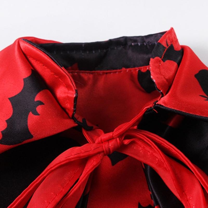 Halloween Pet Capes Costume with Bat Regulable Vampires Cloaks for Kittens Dog Cats Cosplay Party Holiday Decoration B03E