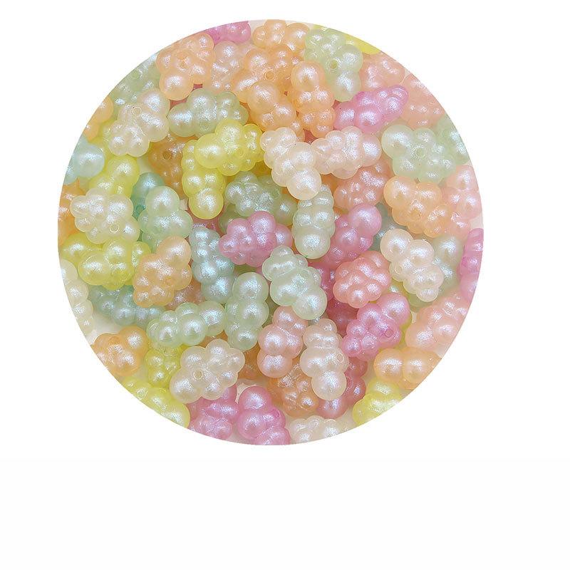 Bracelet Fait Main Perles Acrylique Illusion Nuages Renard Perles à Trou Droit Cordons pour Bracelet Collier Perles Libres Accessoires de Bijouterie DIY Faits Main