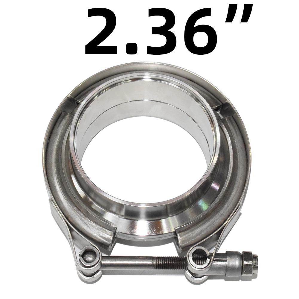 304 Stainless Steel 2“ 2.25"2.5" 3" V band Clamp 3"Inch V-band 2.5 3 Inch Exhaust Flange 76mm Turbo Exhaust Vband V Clamps Kits