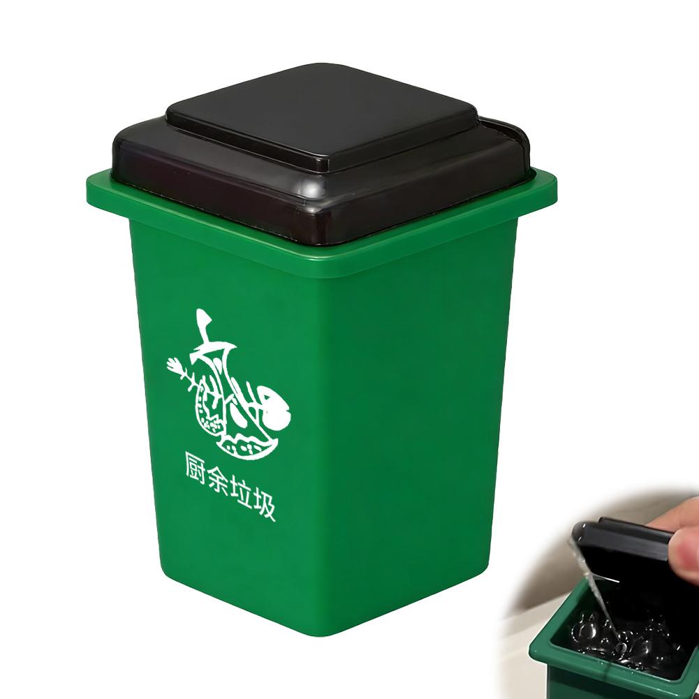 

Mini Green Food Waste Trash Can Sorting Toy Kids Educational Water Play Garbage Bin Desktop Sorting Game Simulation Bucket