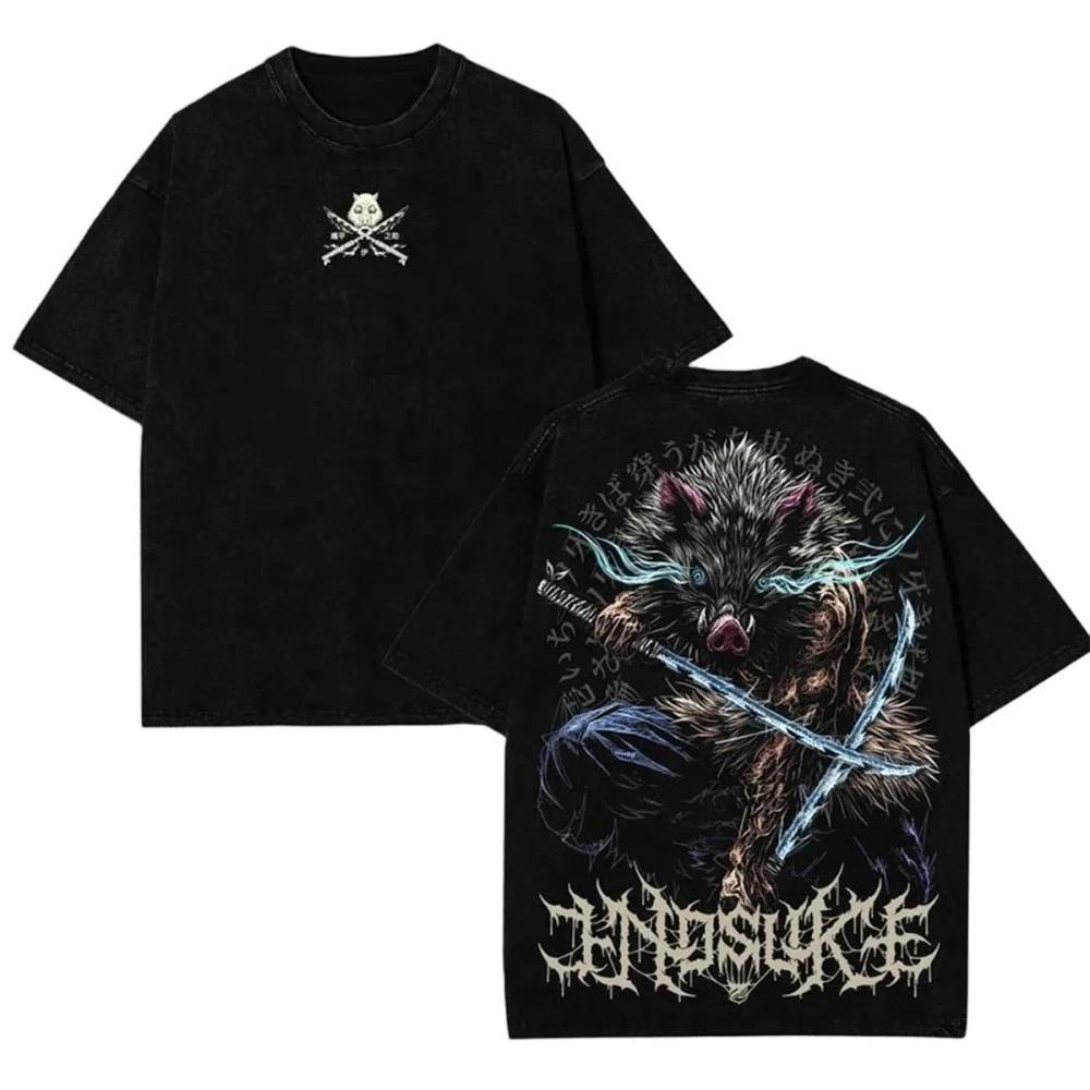 Demon Slayer Inosuke Anime Manga T-Shirt Tee Undershirt Cotton 2XL