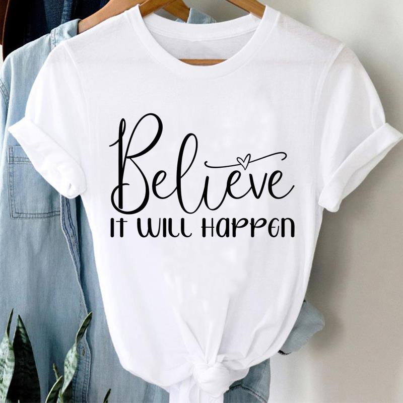 (Asian Size) sweet love trend T Shirt Clothing Lady o-neck Short Sleeve T-shirts Printed Female Top Casual Fashion Women Graphic Tee