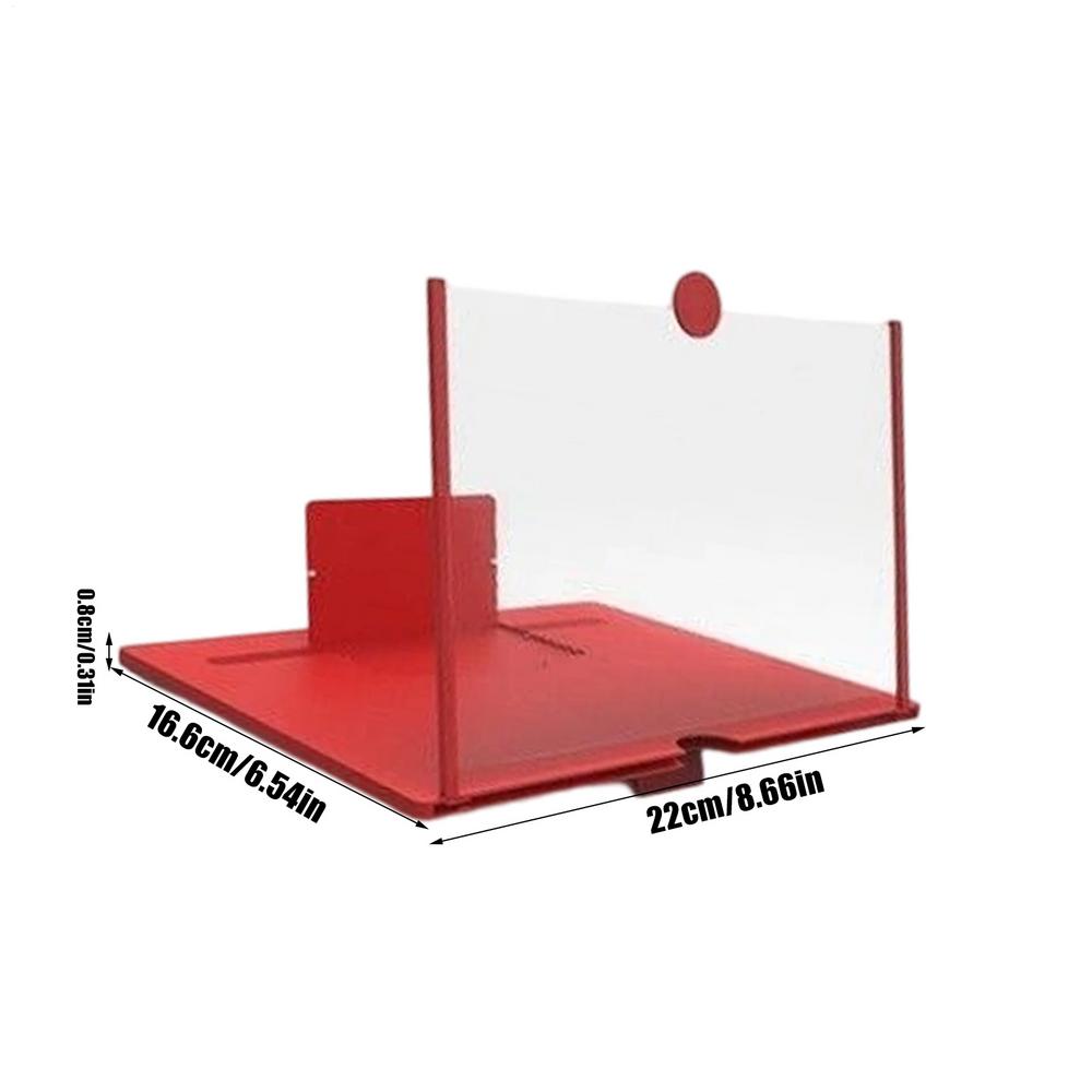 

Cell Phone Magnifier 10inch HD Foldable Portable Movie Amplifier Magnifier Projector Screen Enlarger for Movies Videos Games червоний