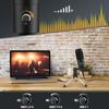 Faunow Condenser Microphone, USB Microphone for PC, Unidirectional, Desktop, Noise Reduction, Volume Control, Mute Button, LED Indicator Light, with