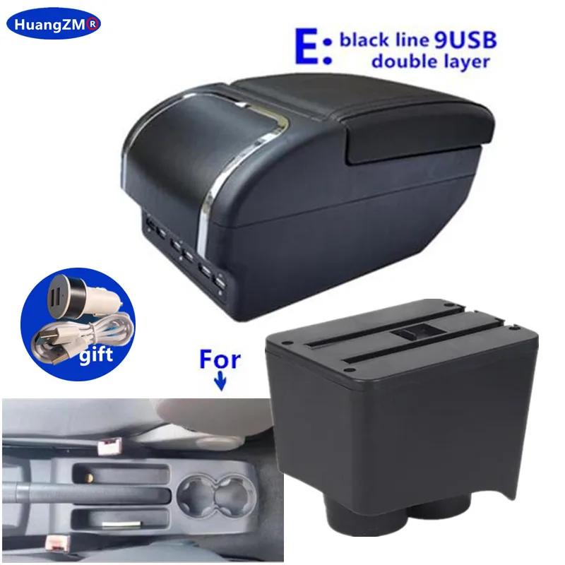 For Volkswagen Polo Armrest Box For VW Polo 9N 3 Mk4 Car Armrest Box 2002-2009 Interior Retrofit Storage Box Car Accessories