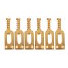 6Pcs U Shaped Electric Guitar Bridge Saddles Tremolo Metal Roller Screw Saddle Replacement