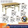 Portable Folding Camping Table & Chair Set - Roll-up Picnic Gear for Outdoors