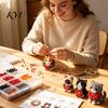 Parent Child Interactive Activity 3D Beaded DIY Kit, Lifelike Christmas Animal Beading Craft Set, Set for Kids Handmade Easy Embroidery Kit And Adults