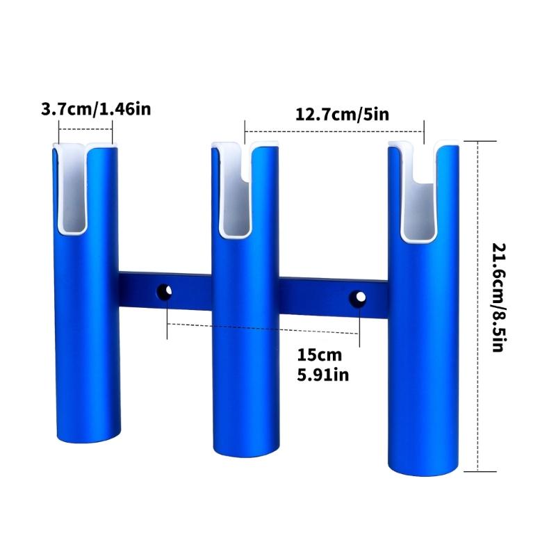 Tube Fishing Rod Holder Adjustable Aluminum Design For Lake River Fishing