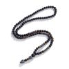 Collana con Ciondolo Perline Buddha in Pietra Vulcanica Nuova Transfrontaliera Unisex Personalità Gioielli Versatili Occhio di Tigre Ematite Lunga