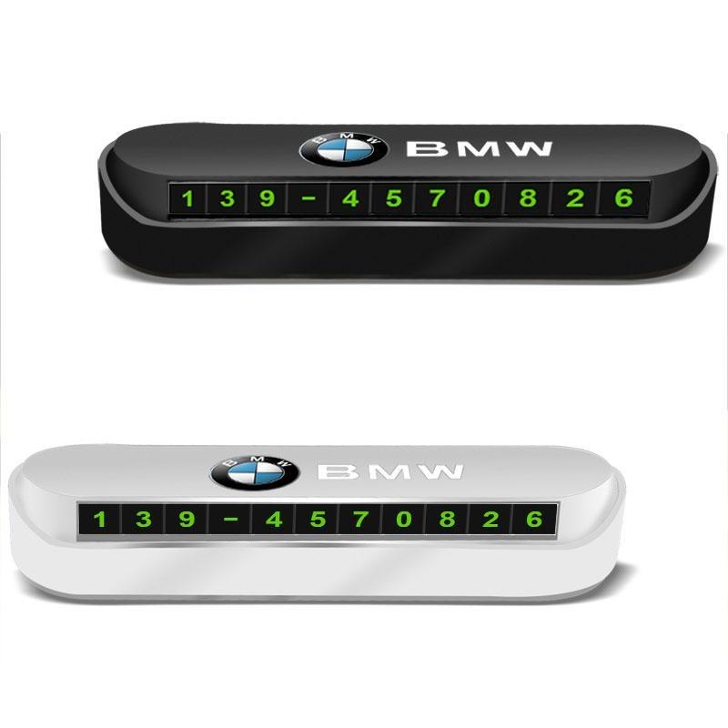 1Pcs Car Temporary Parking Card Phone Number Card Plate Sticker for BMW M Power Performance F10 F31 E36 E39 E87 E90 X3 X5 X6 X7
