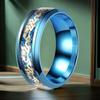 Men's 8mm Retro Titanium Steel Ring: Light Luxury, Niche Design