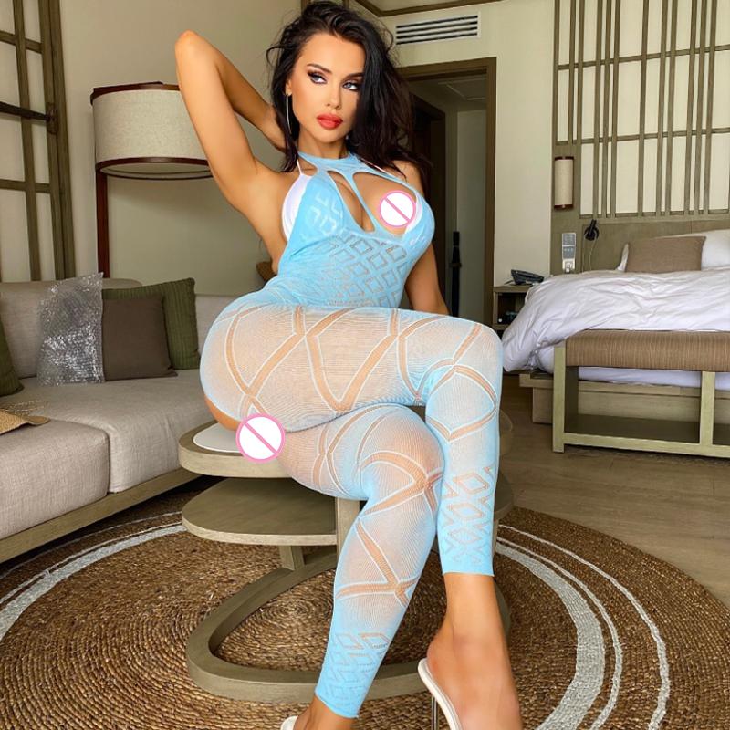 Y2K Sexy Bodysuit Lace Lingerie Sheer Sexy Bodystockings Transparent Jumpsuits Women'S Underwear Erotic Bodycon Porno Costumes