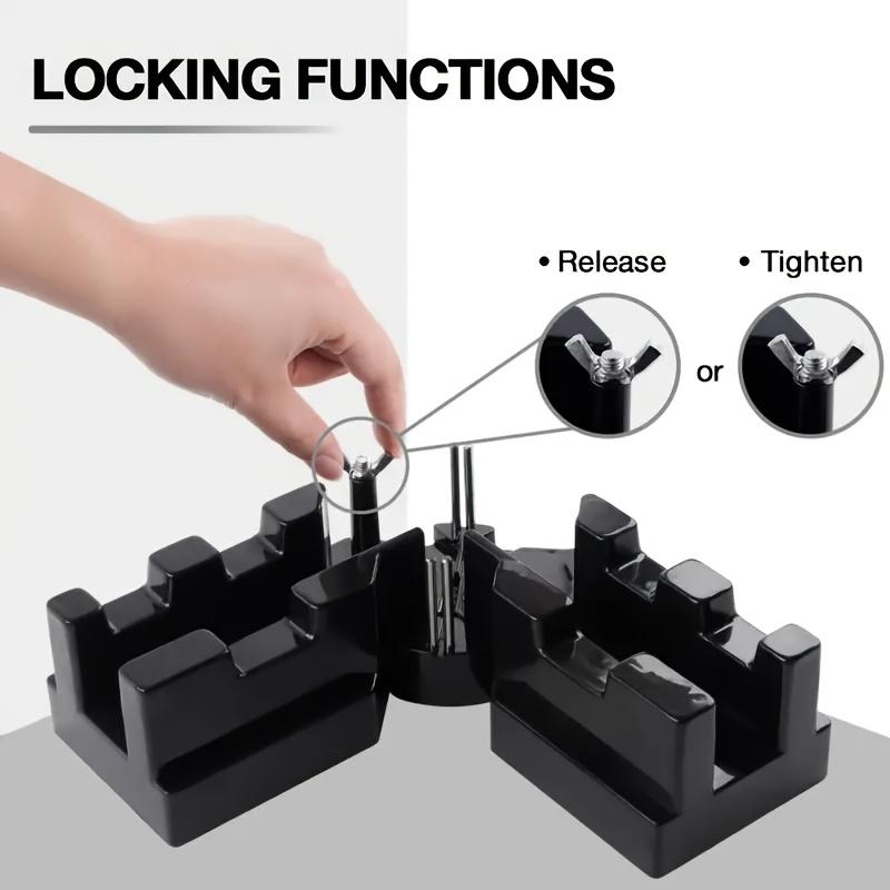 Woodworking Miter Box | 2-in-1 Angle Measuring & Cutting Tool | Plastic | Multi-Angle 90°-180° Precision Guide for Carpentry | Adjustable Compartments