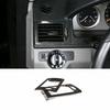 For Benz C-Class W204 2008-2014 Carbon Fiber Dashboard Side Vent Overlay Cover