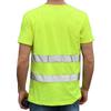 Herren Hi Vis Viz T-Shirt mit hoher Sichtbarkeit, kurze Ärmel, lässig, Outdoor, Sicherheit, Arbeit, Unisex