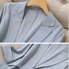 Blazer feminino de escritório fino de alta qualidade, jaqueta feminina profissional, roupa formal, casacos finos casuais femininos, confortáveis e leves