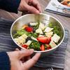 1Pcs Stainless Steel Salad Bowls 17/19/23/25/27cm Fruit Vegetable Noodle Container Egg Flour Mixing Basin with Scale