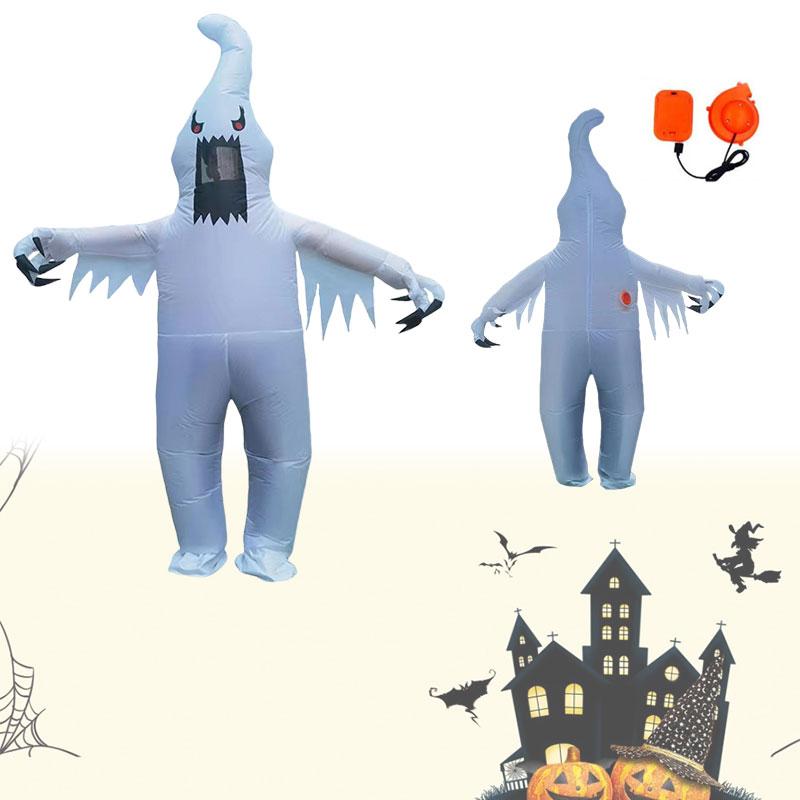 Ghost Halloween Inflatable Costume Adult Carnival Party Cosplay  Venue Decor