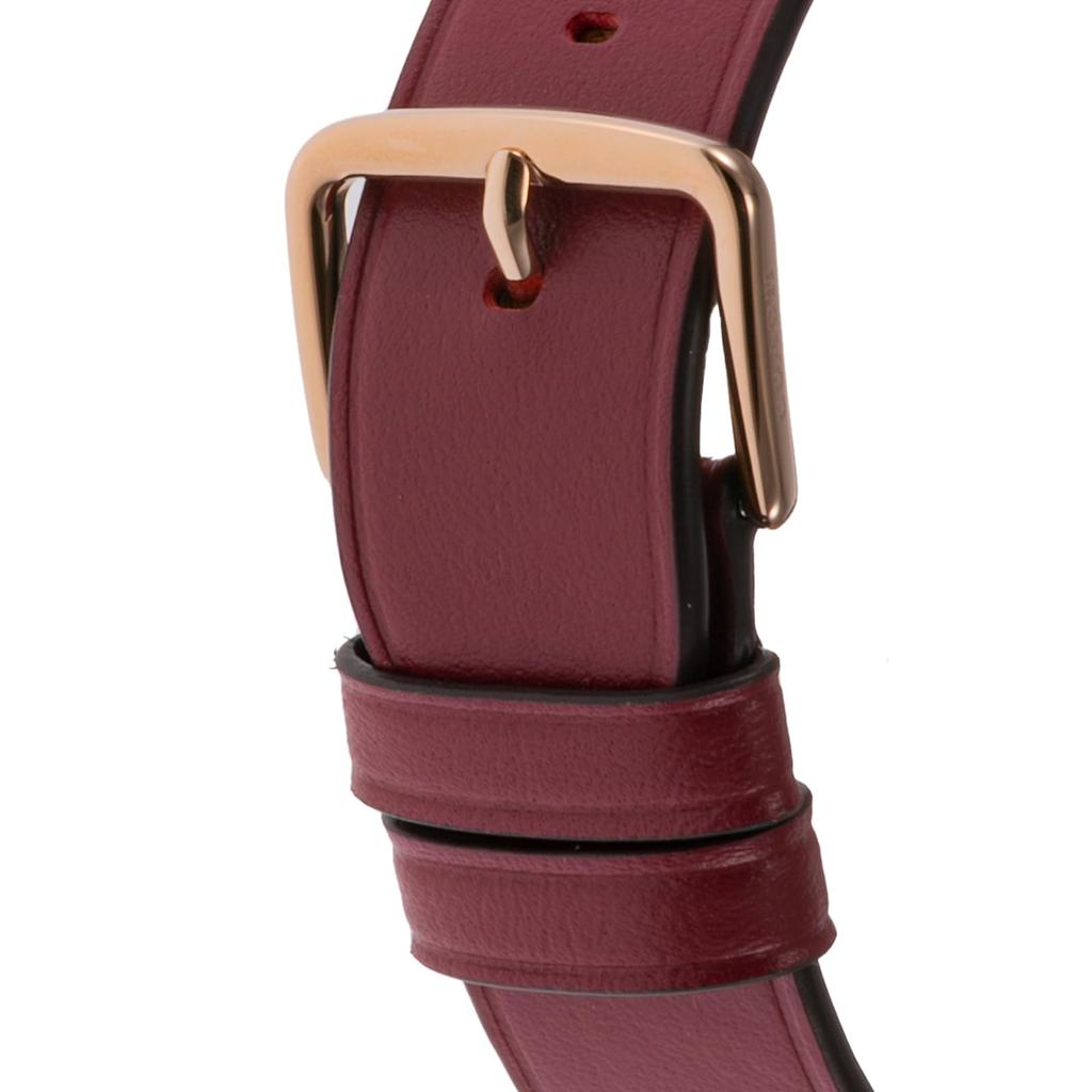 Watch ELLIOT Silver Dial Quartz Daily Waterproof Mineral Glass 36mm 14504204 Red [Coach] Women's [Item]