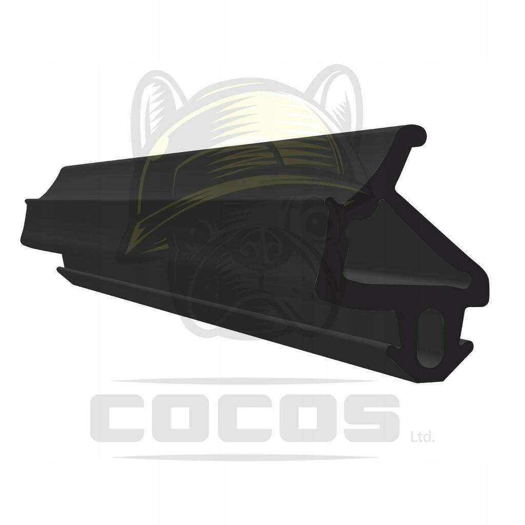 Seal for PVC windows S-1386 PLASTMO BLACK 1m