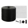 SucceBuy Solar Panel Bird Guard Critter Guard Roll Kit Stainless Steel Fastener Solar Panel Rustproof PVC Coating Wire Roll Mesh
