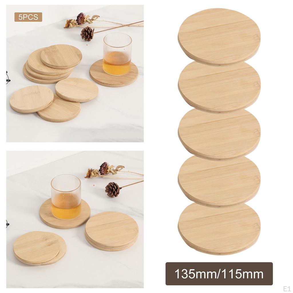 5 Coaster Set, Protection Tabletop Countertop and Surfaces from or Damage Place Mats for Apartment