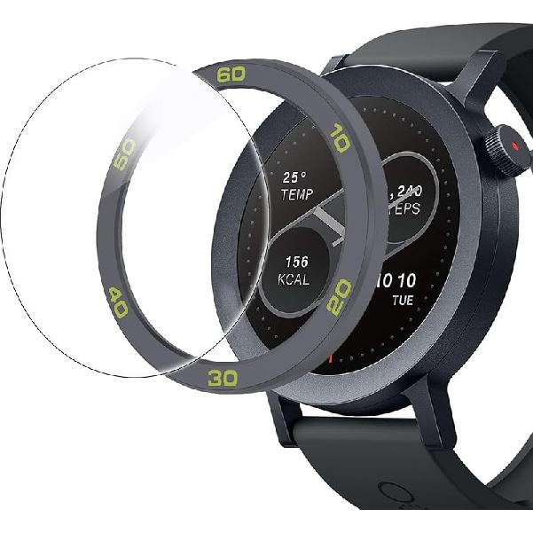 Compatible for CMF Watch Pro 2 Bezel Ring, Stainless Steel Bezel Ring Adhesive Cover Anti Scratch & Collision Protector CMF Watch Pro 2 Smartwatch