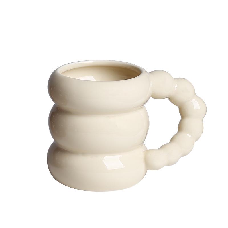 Korean Style French Ceramic Coffee & Milk Cup Set