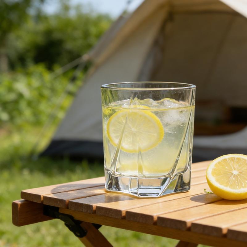 1pcs Simple Glass Cup Creative Cocktail Glasses Transparent Thick Bottom Glass Cup Outdoor Tableware Drinkware Exquisite Gifts
