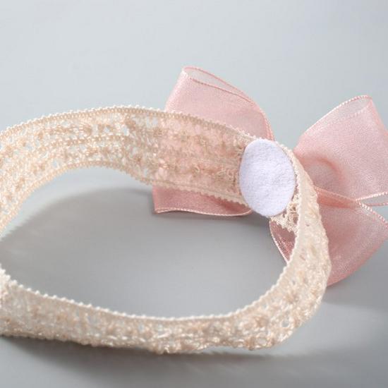Lace Cotton Infant Headband for Newborns - Floral Bow Design for Baby Girls & Boys